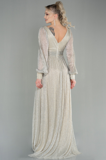 Long Beige Evening Dress ABU2905