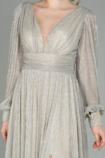 Long Beige Evening Dress ABU2905