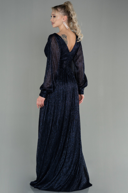 Long Navy Blue Evening Dress ABU2905