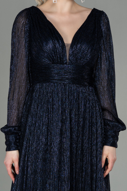 Long Navy Blue Evening Dress ABU2905