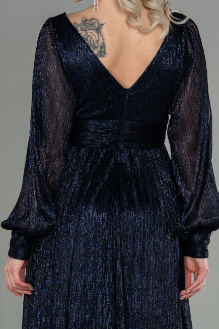 Long Navy Blue Evening Dress ABU2905