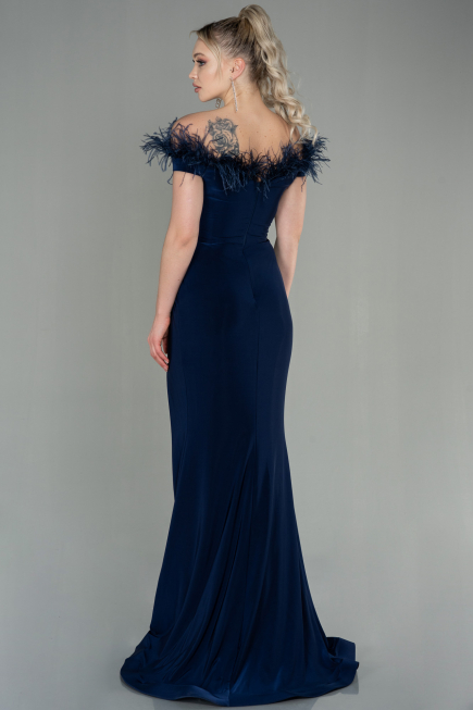 Long Navy Blue Evening Dress ABU2906