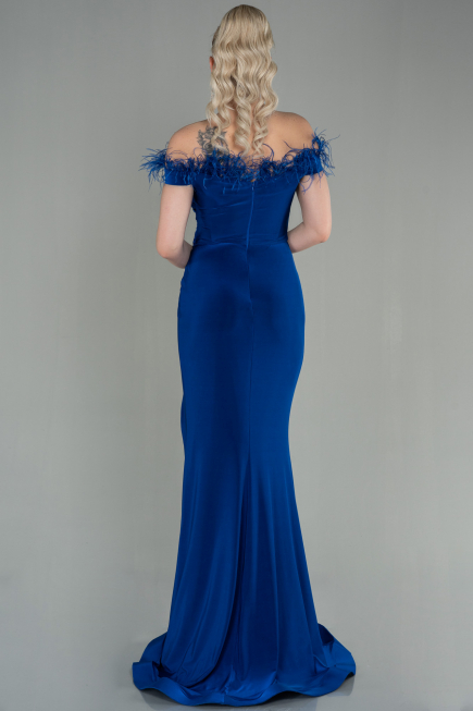 Long Sax Blue Evening Dress ABU2906