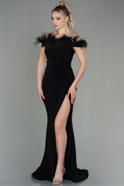 Long Black Evening Dress ABU2906