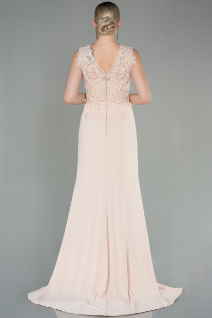Long Beige Evening Dress ABU2950