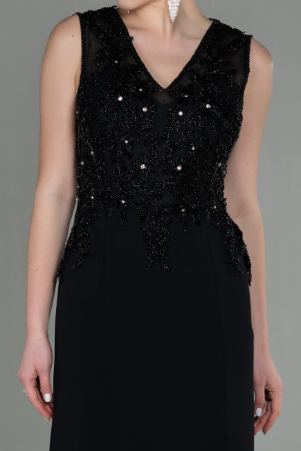 Long Black Evening Dress ABU2950