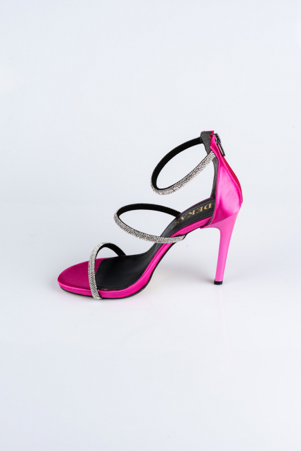 Fuchsia Satin Evening Shoe AB2001