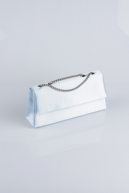 Light Blue Satin Night Bag SH818