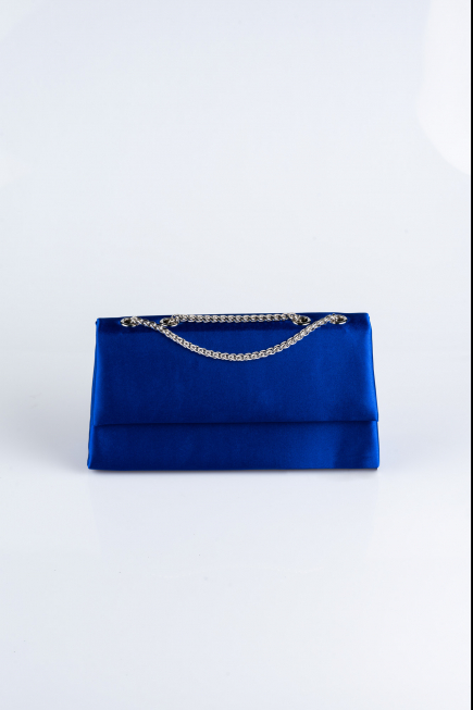 Sax Blue Satin Night Bag SH818