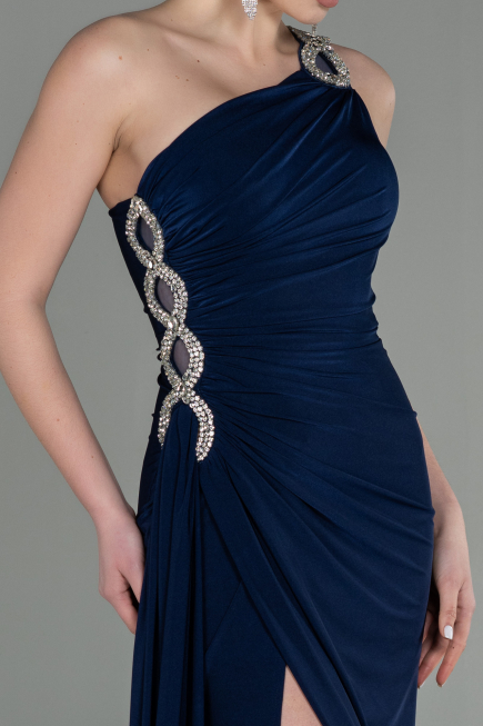 Long Navy Blue Evening Dress ABU2964
