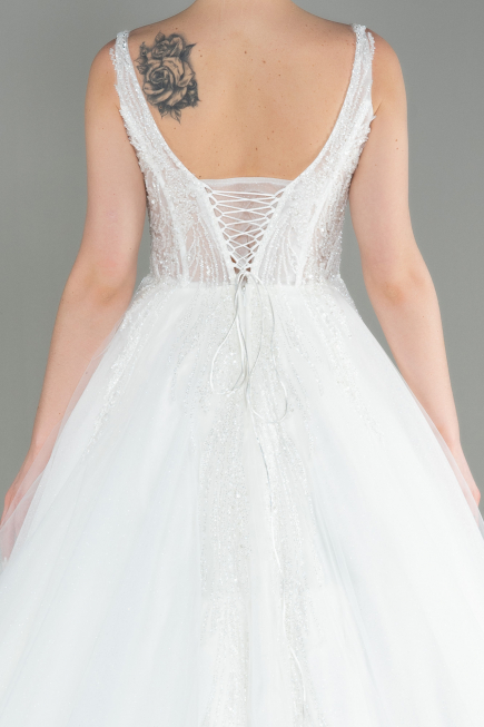 White Wedding Dress ABG001