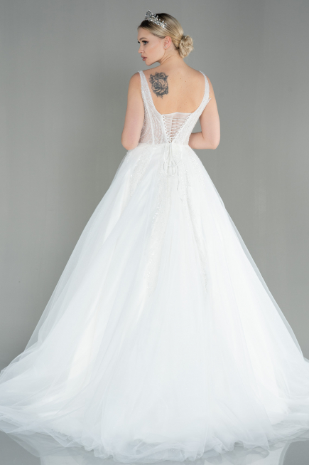 White Wedding Dress ABG007