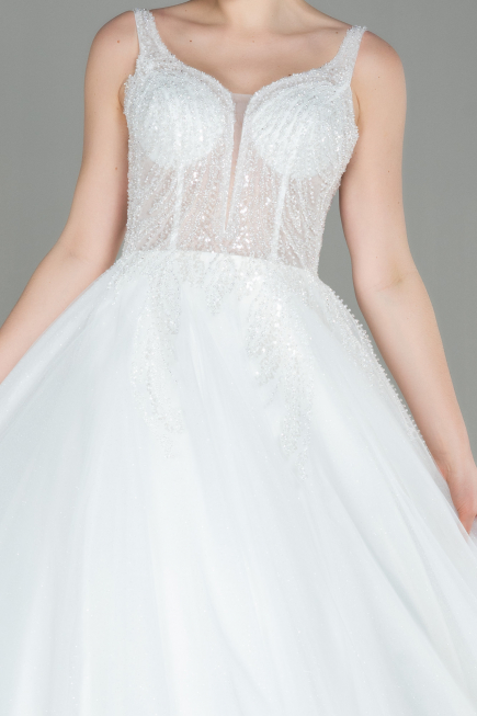 White Wedding Dress ABG007
