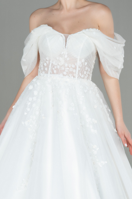White Wedding Dress ABG008