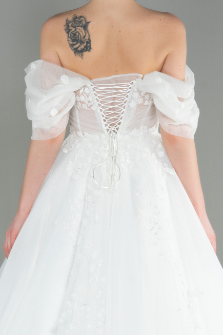 White Wedding Dress ABG008