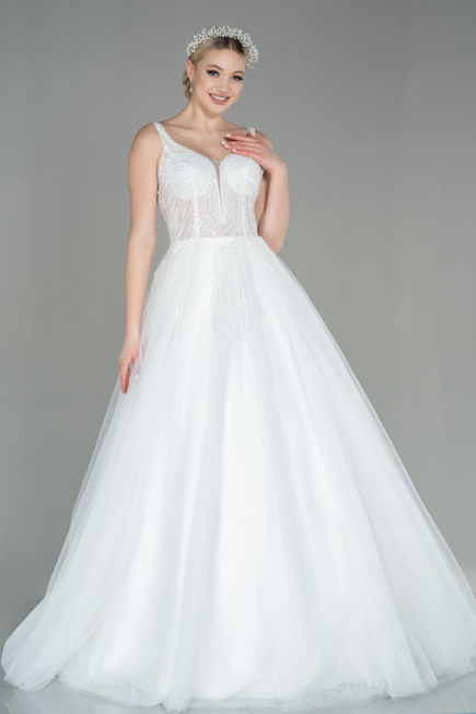 White Wedding Dress ABG003