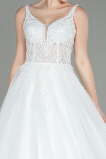 White Wedding Dress ABG003