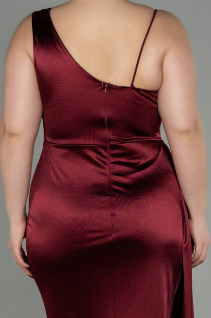 Long Burgundy Plus Size Evening Dress ABU2932