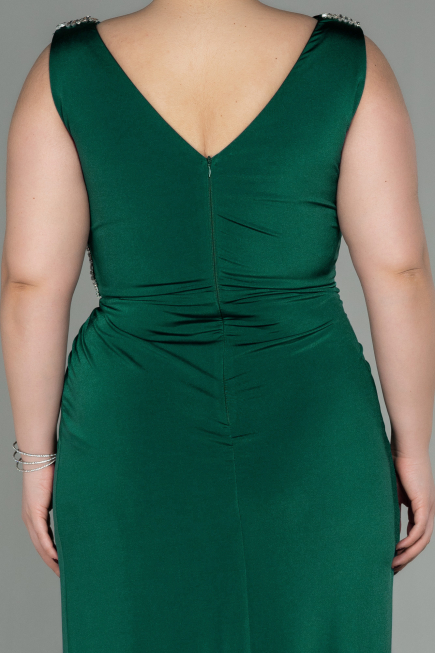 Emerald Green Long Plus Size Evening Dress ABU2931