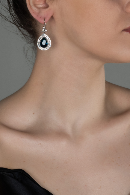 Oil Blue Earring UK527