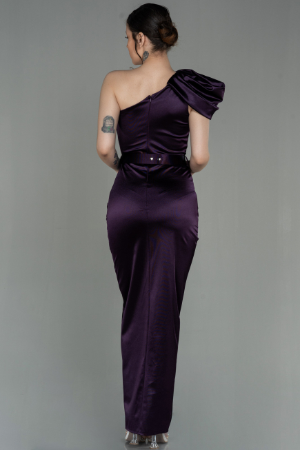 Long Dark Purple Evening Dress ABU2982