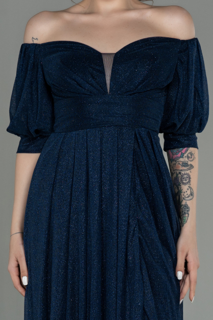 Long Navy Blue Evening Dress ABU2983
