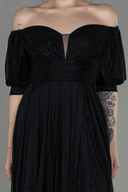 Long Black Evening Dress ABU2983