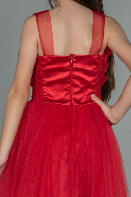 Long Red Girl Dress ABU3032