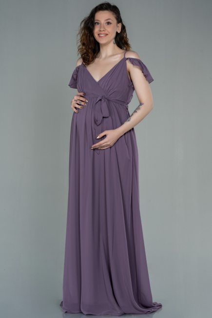 Long Rose Pregnancy Evening Dress ABU756