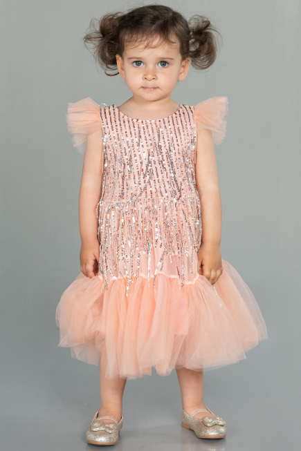 Midi Salmon Scaly Girl Dress ABK1718