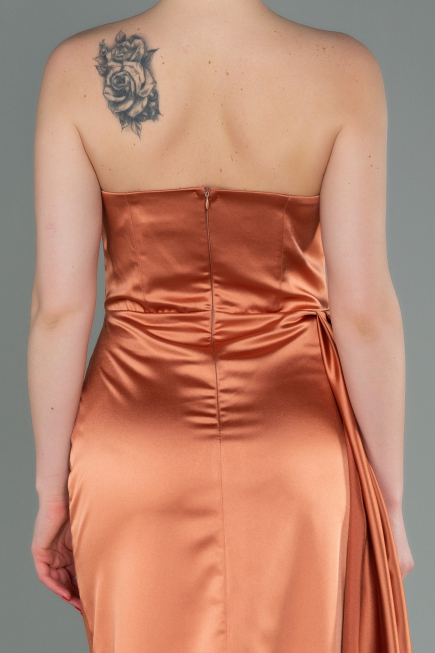 Salmon Mermaid Evening Dress ABU1724