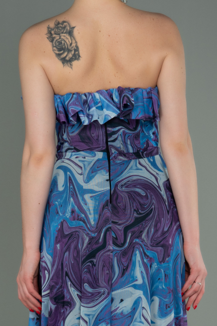 Long Purple Prom Gown ABU3086