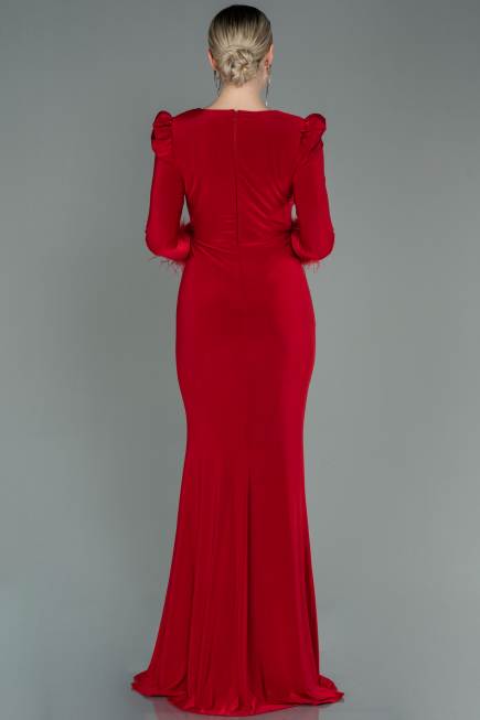 Red Long Evening Dress ABU2804