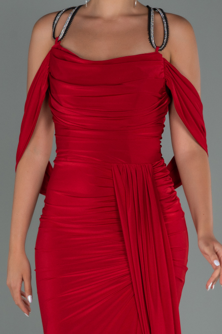 Long Red Prom Gown ABU3101