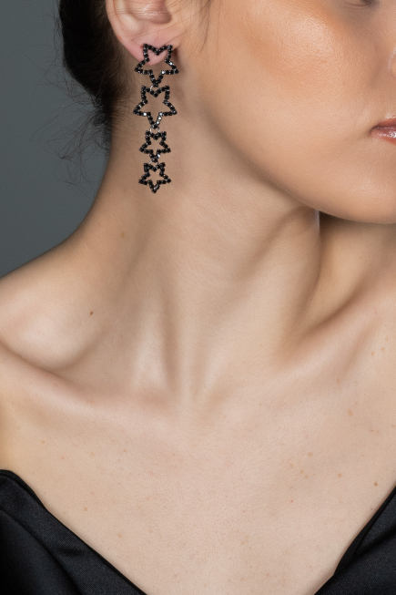 Black Earring UK570