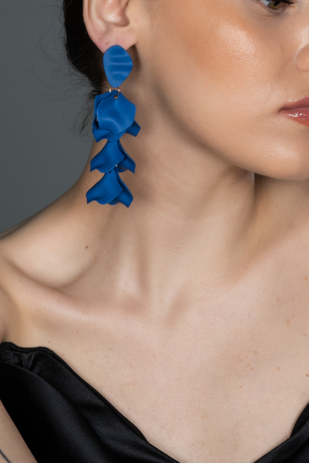 Navy Blue Earring UK573