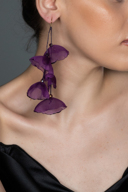 Purple Earring UK575