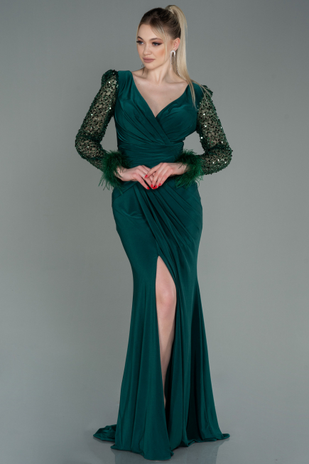 Long Emerald Green Evening Dress ABU3008