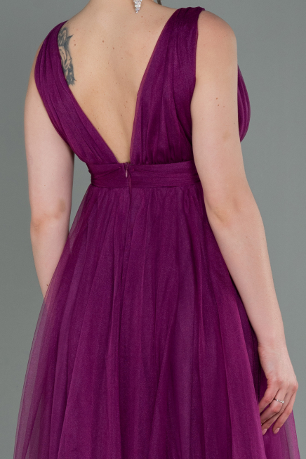 Long Violet Prom Gown ABU3135