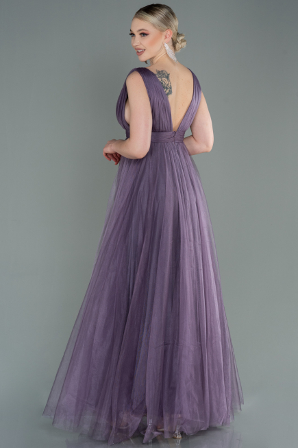 Long Lavender Prom Gown ABU3135