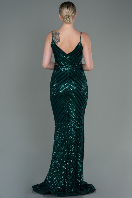 Emerald Green Long Mermaid Evening Dress ABU892