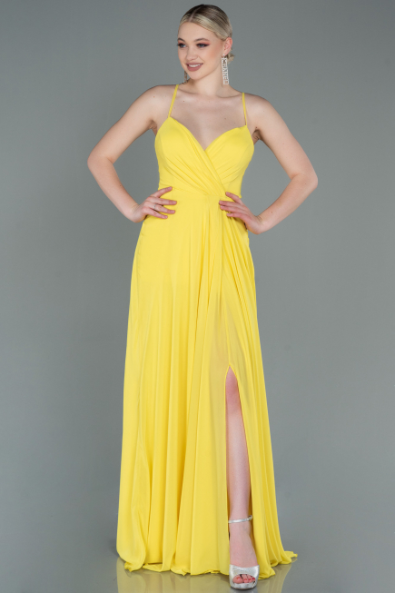 Yellow Long Prom Gown ABU1305