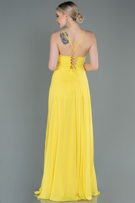 Yellow Long Prom Gown ABU1305