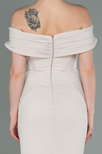 Long Beige Evening Dress ABU3156