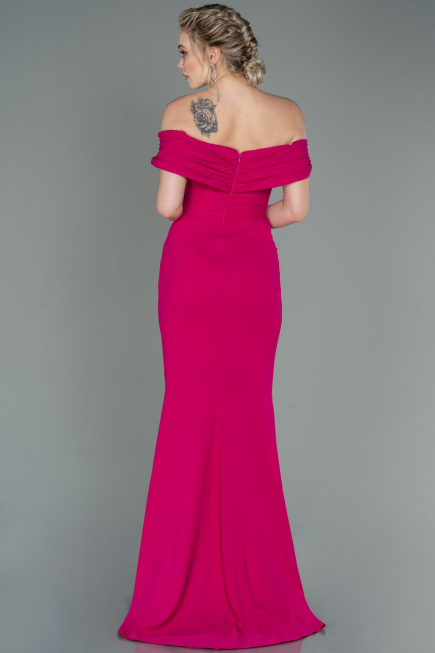Long Fuchsia Evening Dress ABU3156