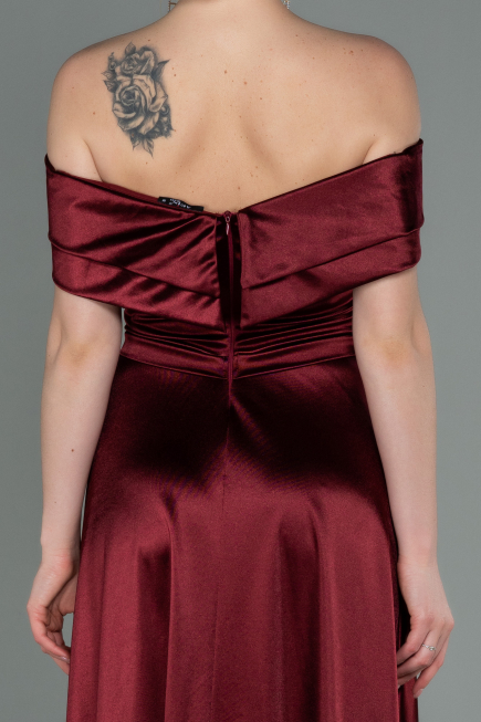Long Burgundy Prom Gown ABU3157