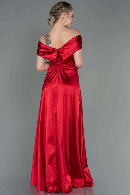 Long Red Prom Gown ABU3157