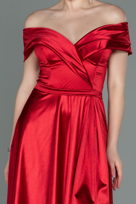 Long Red Prom Gown ABU3157