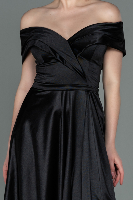 Long Black Prom Gown ABU3157