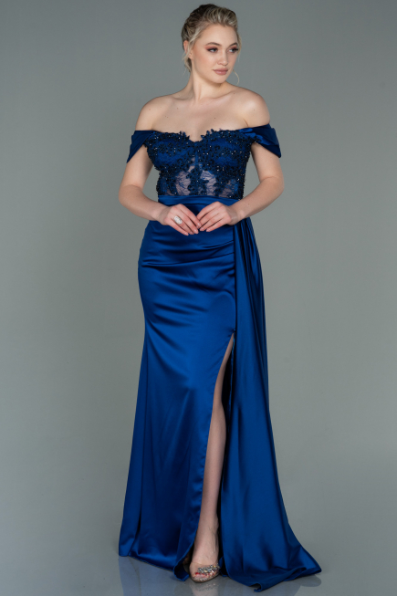 Parlement Long Satin Evening Dress ABU2374